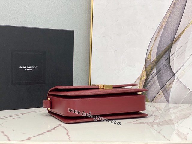 YSL专柜款女包 聖羅蘭經典款MONOGRAM金屬旋扣大號郵差包 YSL肩背斜挎包 634305  jjh1083
